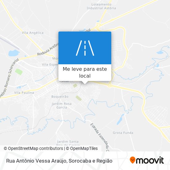 Rua Antônio Vessa Araújo mapa