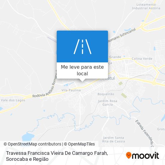 Travessa Francisca Vieira De Camargo Farah mapa