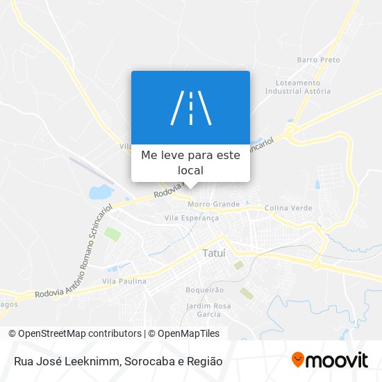 Rua José Leeknimm mapa