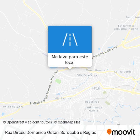 Rua Dirceu Domenico Ostan mapa