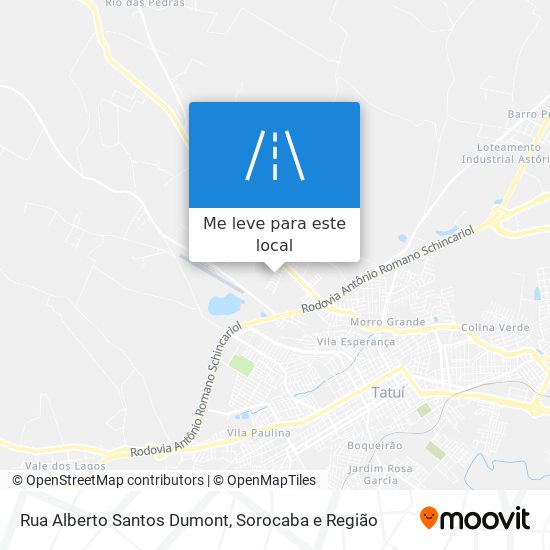 Rua Alberto Santos Dumont mapa