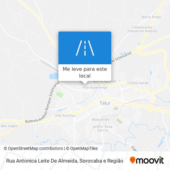 Rua Antonica Leite De Almeida mapa