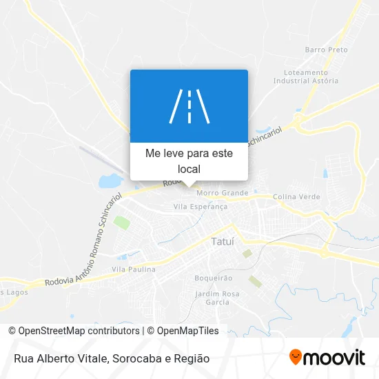 Rua Alberto Vitale mapa