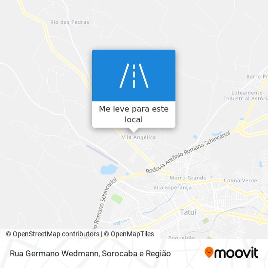 Rua Germano Wedmann mapa