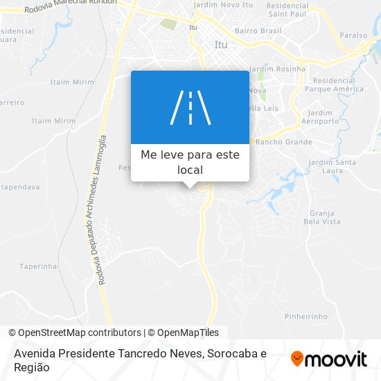 Avenida Presidente Tancredo Neves mapa