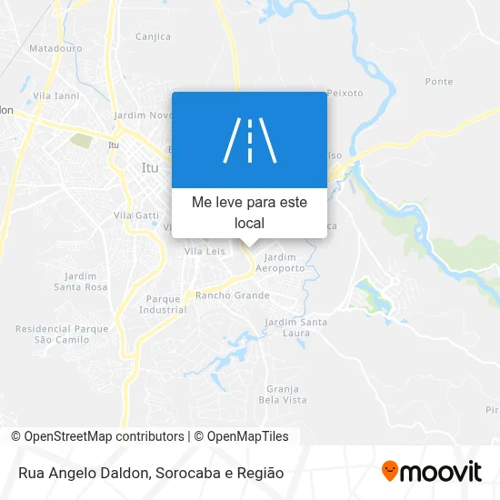 Rua Angelo Daldon mapa