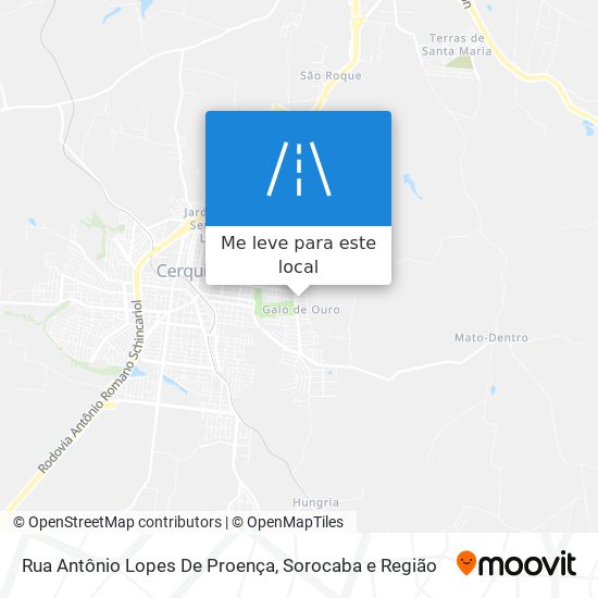 Rua Antônio Lopes De Proença mapa