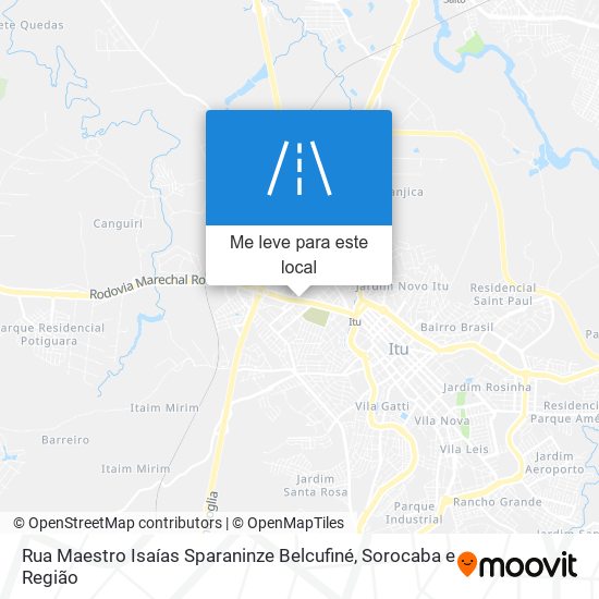 Rua Maestro Isaías Sparaninze Belcufiné mapa