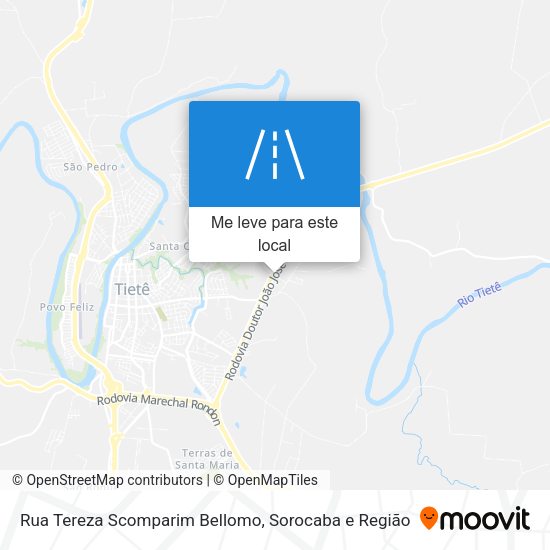 Rua Tereza Scomparim Bellomo mapa