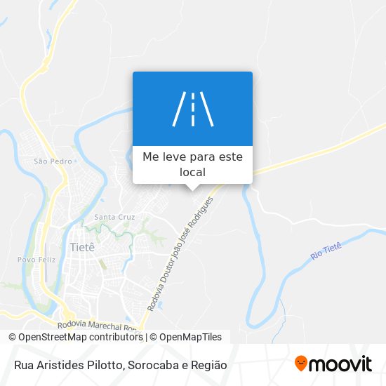 Rua Aristides Pilotto mapa