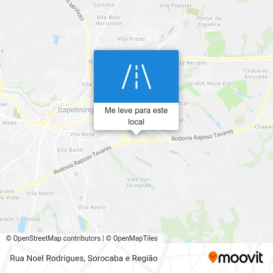 Rua Noel Rodrigues mapa