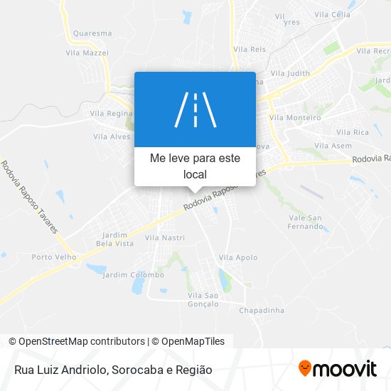 Rua Luiz Andriolo mapa