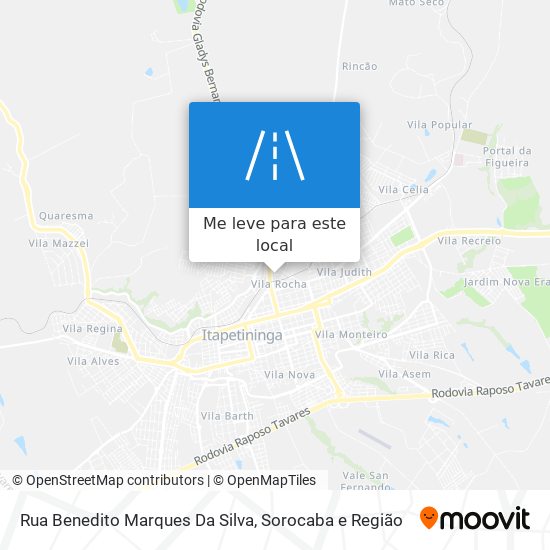 Rua Benedito Marques Da Silva mapa