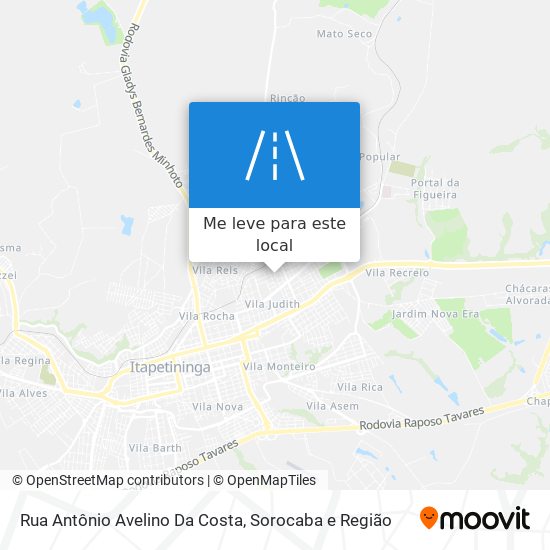 Rua Antônio Avelino Da Costa mapa