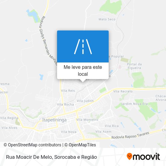 Rua Moacir De Melo mapa