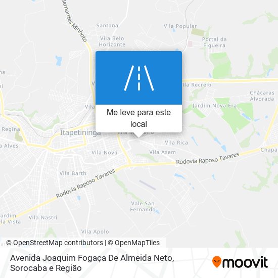 Avenida Joaquim Fogaça De Almeida Neto mapa