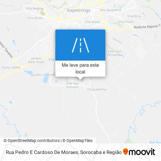 Rua Pedro E Cardoso De Moraes mapa