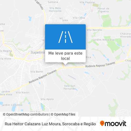 Rua Heitor Calazans Luz Moura mapa