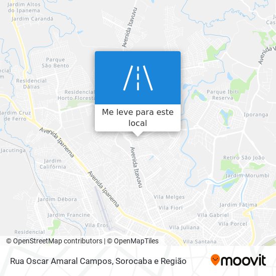 Rua Oscar Amaral Campos mapa