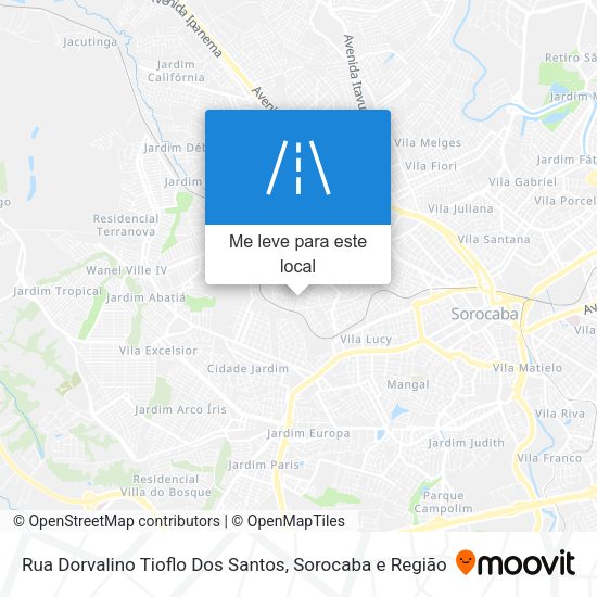 Rua Dorvalino Tioflo Dos Santos mapa