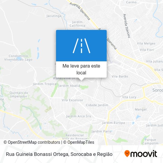 Rua Guineia Bonassi Ortega mapa