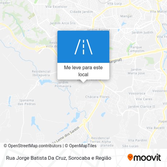 Rua Jorge Batista Da Cruz mapa