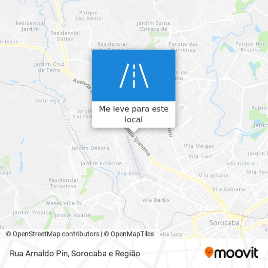 Rua Arnaldo Pin mapa