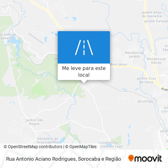 Rua Antonio Aciano Rodrigues mapa