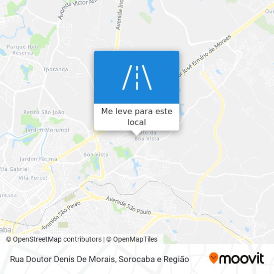 Rua Doutor Denis De Morais mapa