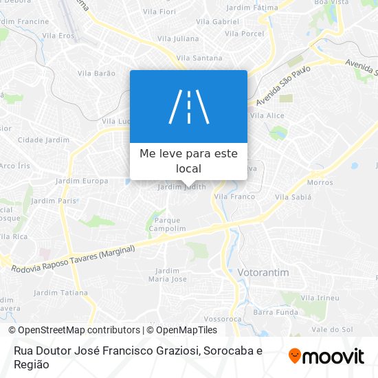 Rua Doutor José Francisco Graziosi mapa