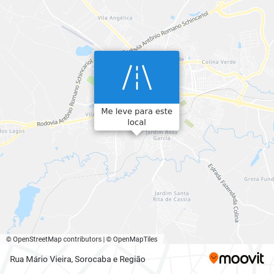 Rua Mário Vieira mapa