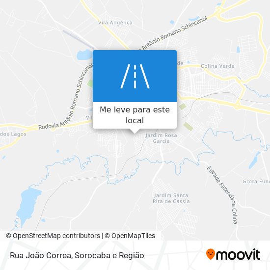 Rua João Correa mapa