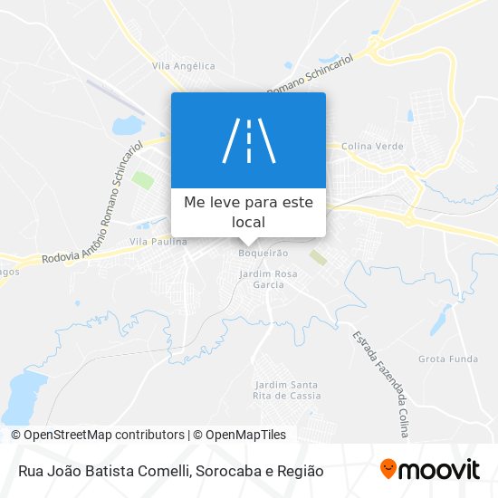 Rua João Batista Comelli mapa