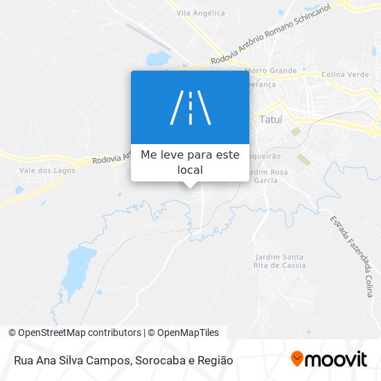 Rua Ana Silva Campos mapa