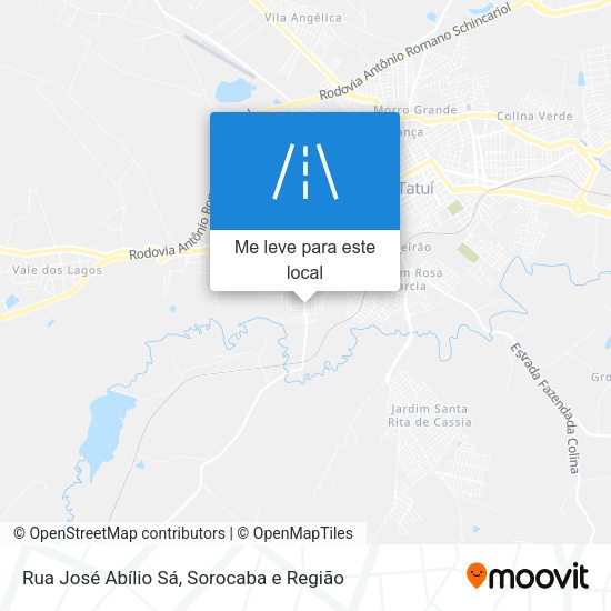 Rua José Abílio Sá mapa