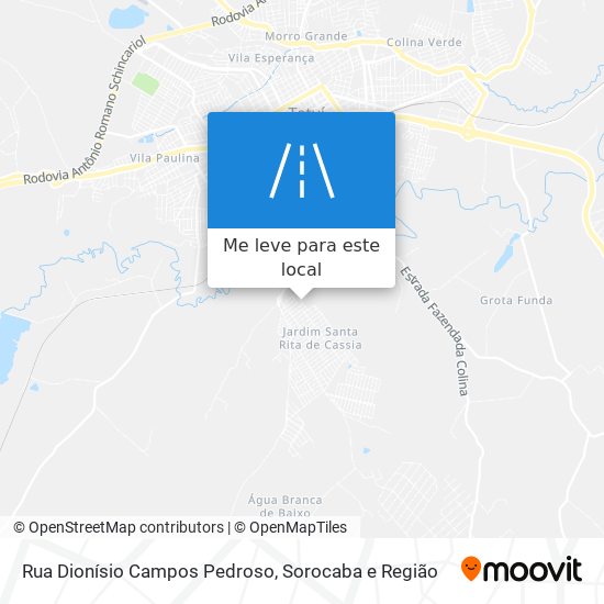 Rua Dionísio Campos Pedroso mapa