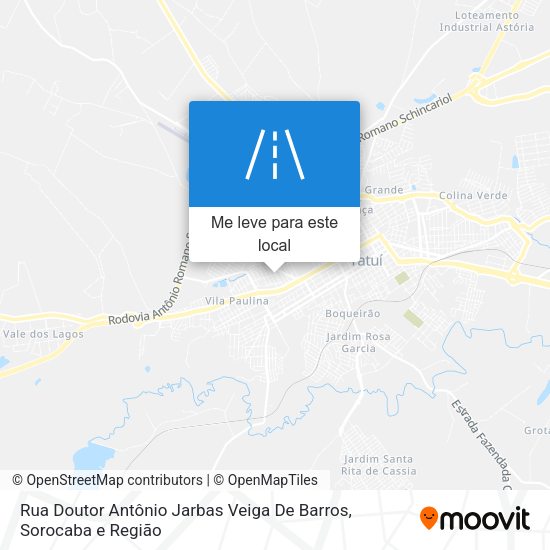 Rua Doutor Antônio Jarbas Veiga De Barros mapa