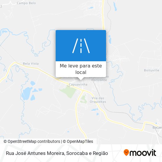 Rua José Antunes Moreira mapa