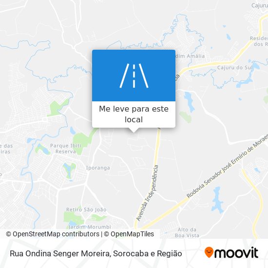 Rua Ondina Senger Moreira mapa