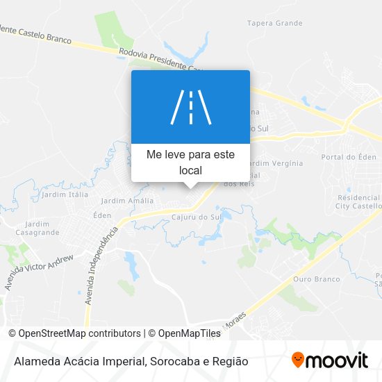 Alameda Acácia Imperial mapa