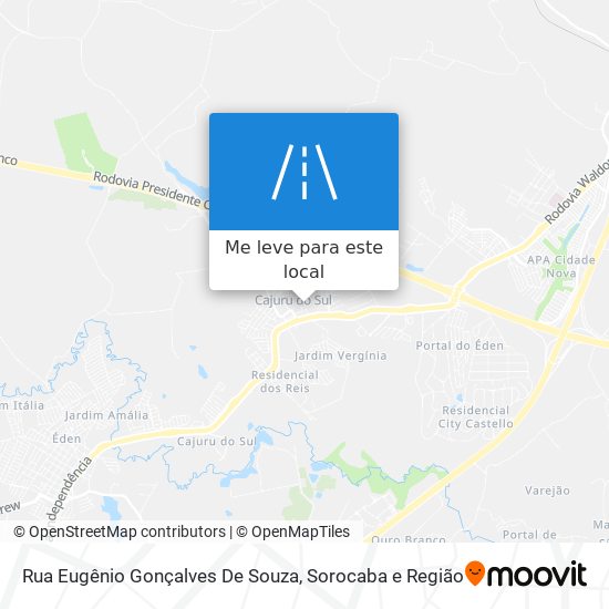 Rua Eugênio Gonçalves De Souza mapa