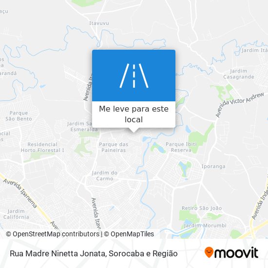 Rua Madre Ninetta Jonata mapa