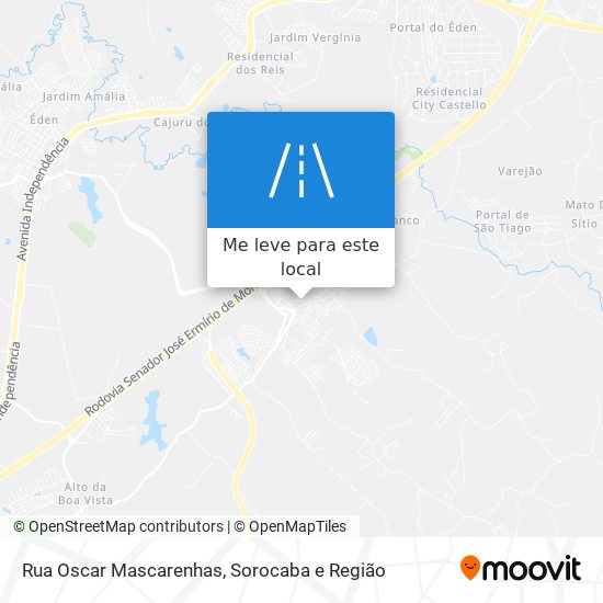 Rua Oscar Mascarenhas mapa