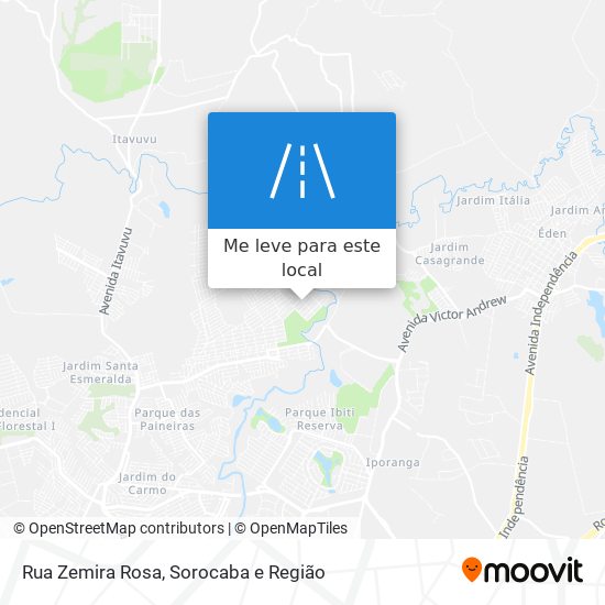 Rua Zemira Rosa mapa