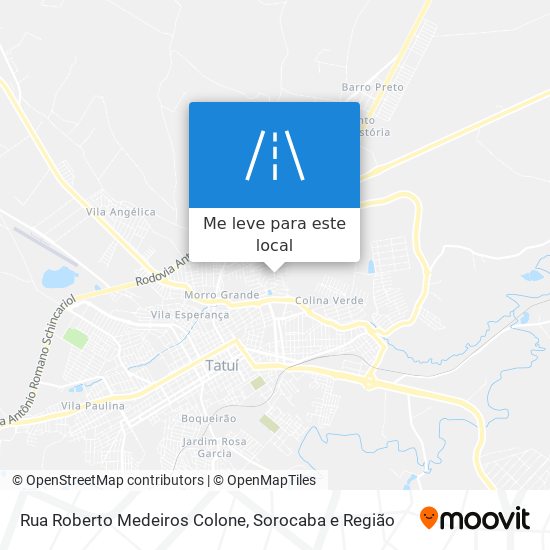 Rua Roberto Medeiros Colone mapa