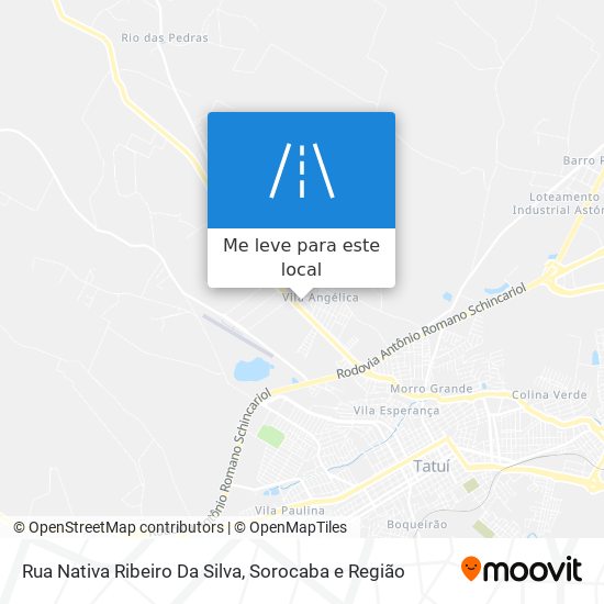 Rua Nativa Ribeiro Da Silva mapa