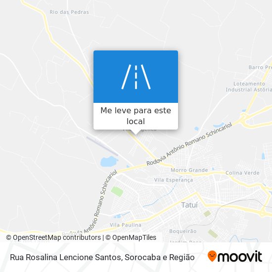 Rua Rosalina Lencione Santos mapa