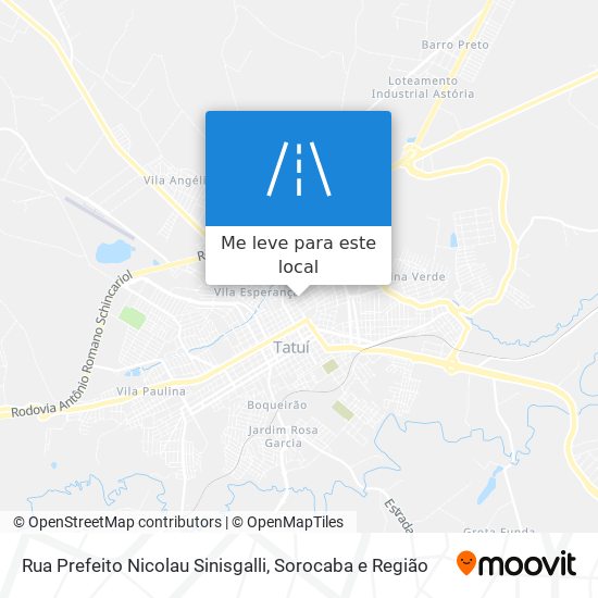 Rua Prefeito Nicolau Sinisgalli mapa