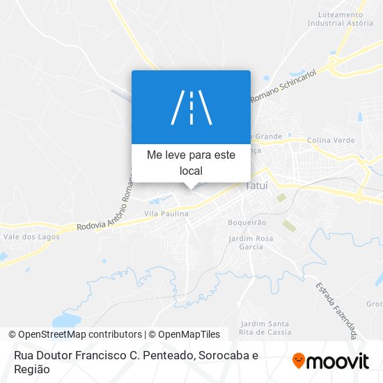 Rua Doutor Francisco C. Penteado mapa