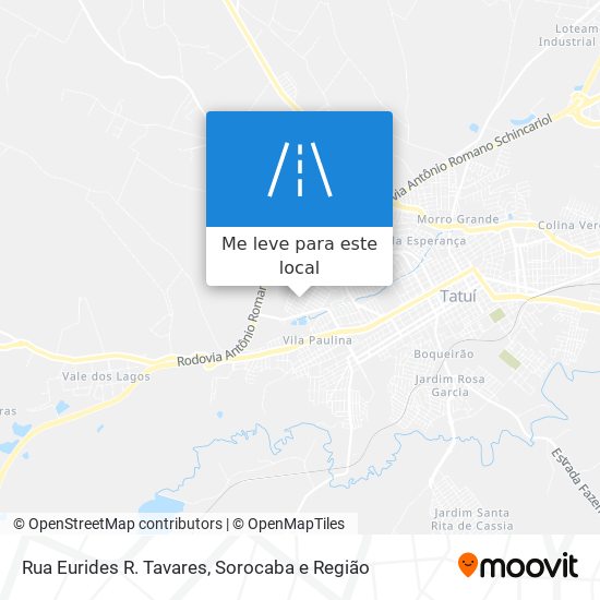 Rua Eurides R. Tavares mapa